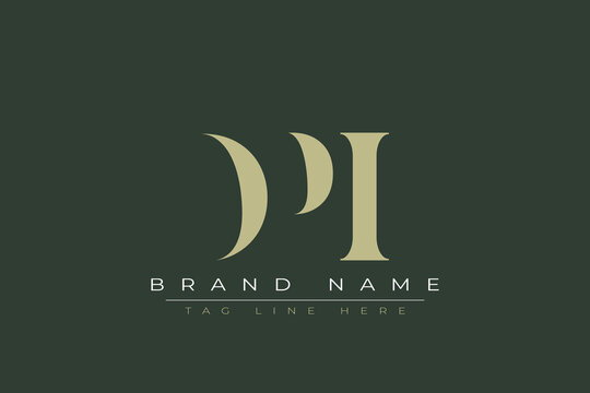 DPI abstract letter logo design. This logo is designed by three abstract letters. 