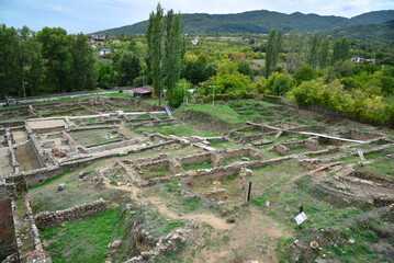 A view of the ancient city of Heraclea in Bitola, Macedonia