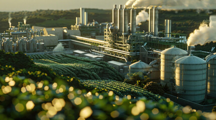 A dynamic bio-energy plant using agricultural waste to create power