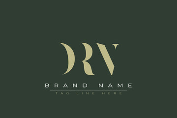 DRN abstract letter logo design. This logo is designed by three abstract letters. 