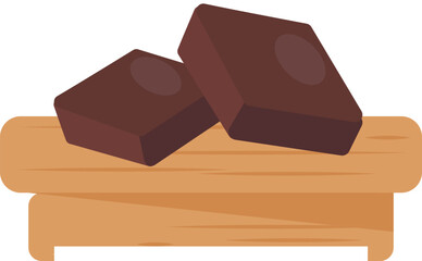 Yokan - Japanese New Year's dessert  a stand.