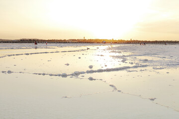 lower baskunchak, astrakhan region, russia, landscapes of lake baskunchak, bogdinsko-baskunchaksky reserve