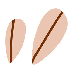 sunflower seed color icon vector. sunflower seed sign. isolated symbol illustration