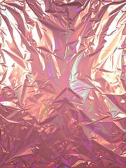 Shimmering holographic foil backdrop with iridescent rainbow reflections, wallpaper, luxury, art