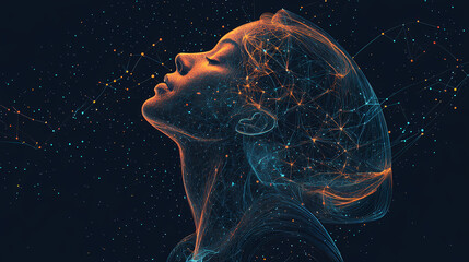 Global business connections. corporate networking. concept of networking in a corporation. ai generative. Wrought. Illustration