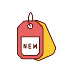 New arrival tag vector icon