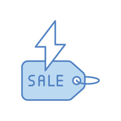 Flash sale symbol vector icon