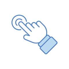 Click hand icon vector icon