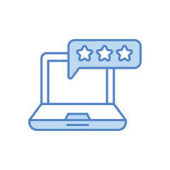 Star rating vector icon