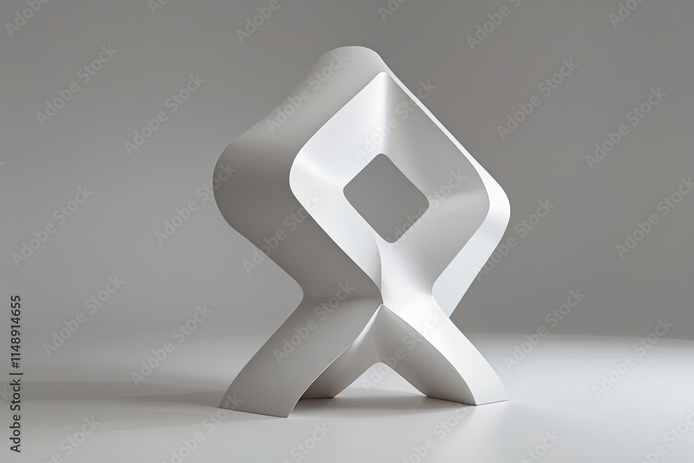 Poster harmonious three-dimensional complex shape design