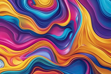 Fototapeta premium Colorful Abstract Fluid Design Background for Exhibition Display and Modern Promotion