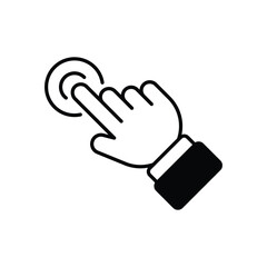 Click hand icon vector icon