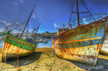 Cemetery old ships of Camaret-sur-Mer, Brittany, France
