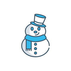 Snowman vector icon