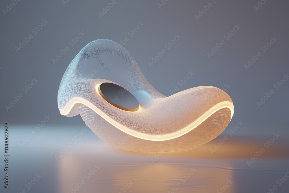 Poster cutting edge 3d visualization of innovative luminous structures