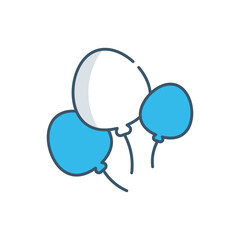 Balloons  vector icon