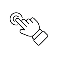 Click hand icon vector icon