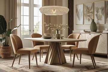 Stylish Dining Table and Chair Sets for Cozy Home Decor Ideas
