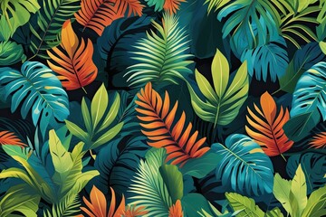 Tropical Leaf Design Background Ideal for Nature Inspired Wallpapers