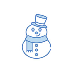 Snowman vector icon