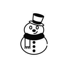 Snowman vector icon