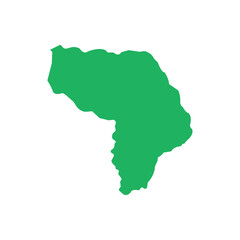 kapisa province map icon, region in Afghanistan vector design illustration. 