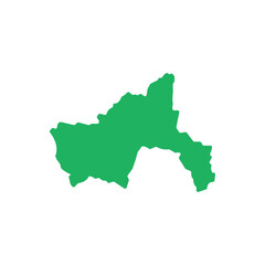 parwan vector map design, province in Afghanistan vector map design illustration. 