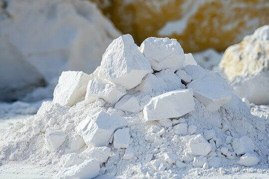 Ground calcite used in fiberglass plastics agriculture construction and cosmetics