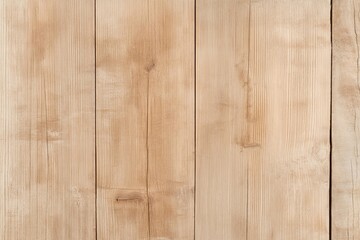 Naklejka premium Light brown wooden planks create seamless texture background. Natural wood grain pattern visible on surface. Wooden planks appear to part of wall floor. Design rustic, smooth, suitable for various