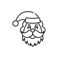 Santa Claus vector icon