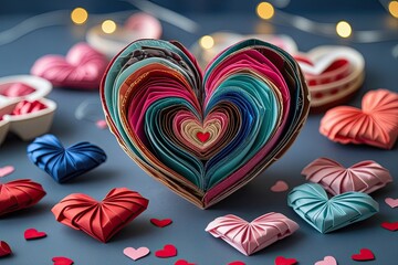 Creative Folded Heart Gifts for Special Occasions and Love Celebrations