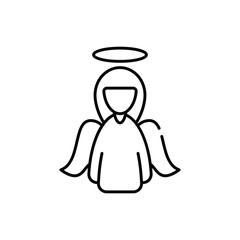 Obraz premium Angel vector icon