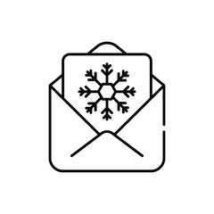 Christmas Invitation vector icon