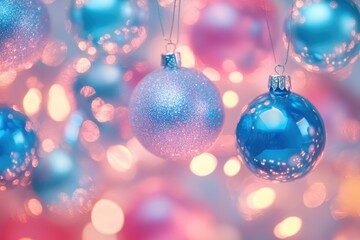 Fototapeta premium Soft focus macro of gel balls for a festive background Attractive wallpaper