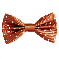 Fancy Bow Tie with Polka Dots - Isolated on a White Background