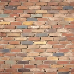Obraz premium Multicolor old and grunge brick wall. Vintage background