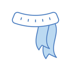 Scarf vector icon