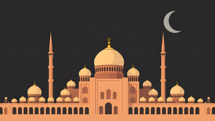 Obraz premium Majestic Mosque at Night 