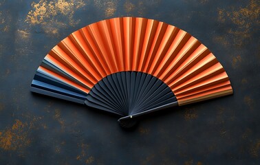 Elegant Fan Resting Gracefully on a Flat Surface
