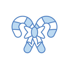 Candy cane vector icon