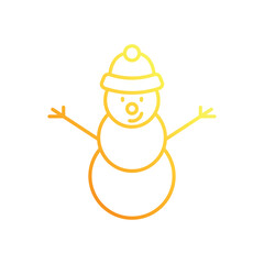 Snowman vector icon