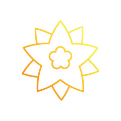Poinsettia vector icon