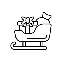 Sled vector icon