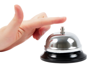 Silver bell isolated close up