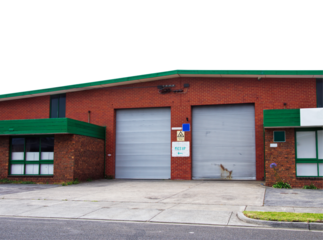 Industrial warehouse close up