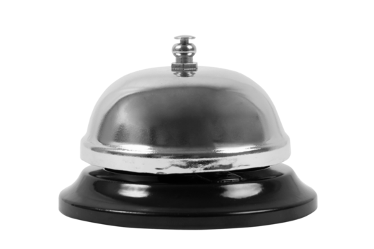 Silver bell isolated close up
