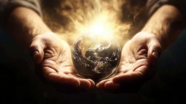 God Created the Universe by Sweeping Over the Waters and Declaring, Let There Be Light