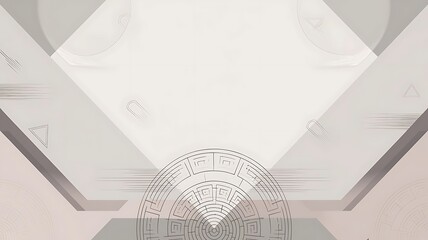 Obraz premium Abstract geometric pattern in muted tones, perfect for modern design