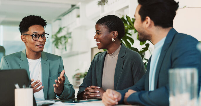 Office, partnership and collaboration feedback for laptop, proposal and research notes with document for team. Man, woman and advice for small business, report and meeting for training or b2b project