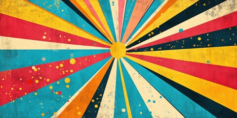 Grunge Sunburst Background